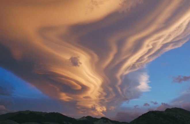 Lenticular Cloud, Tararua Mountains, New Zealand - NASA