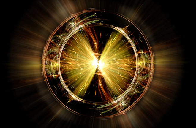 Higgs Boson particle illustration - shutterstock 221250679