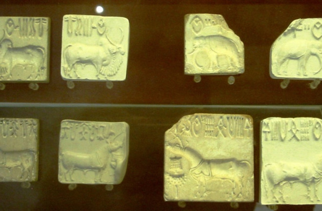 Seals and their impressions from the Indus Valley Civilization, showing undeciphered symbols (Credit: Wikimedia commons)