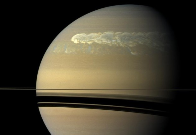 Saturn storms