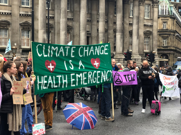 Climate change public health