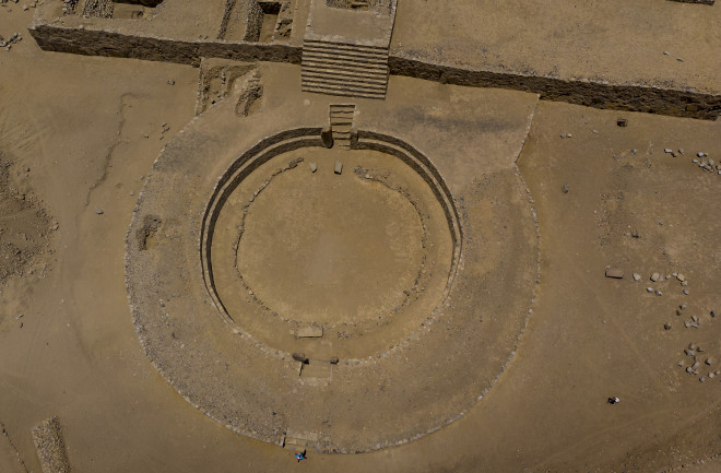 Aerial views of The Sacred City of Caral