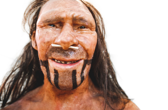 neanderthal face reproduction ancient human - shutterstock