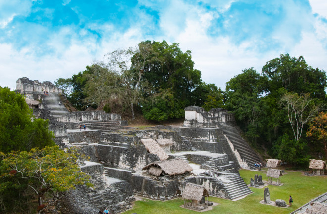 Maya ruins in Tikal, Guatemala