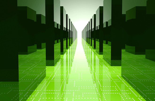 data center with server cabinets - shutterstock 748817821