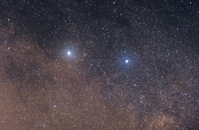 Alpha, Beta and Proxima Centauri - CCBY