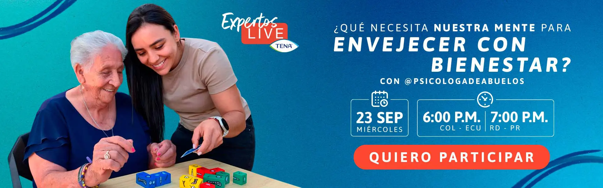 Banner Envejecer con Bienestar