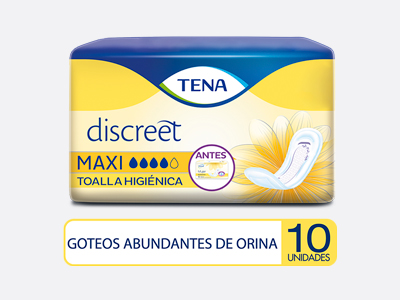Toalla Higienica TENA Discreet Maxi