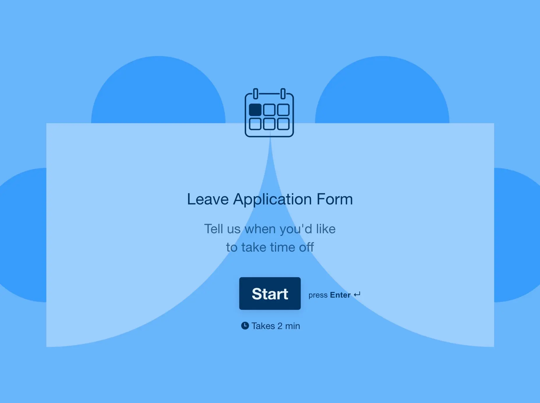 Leave Application Form Template Hero
