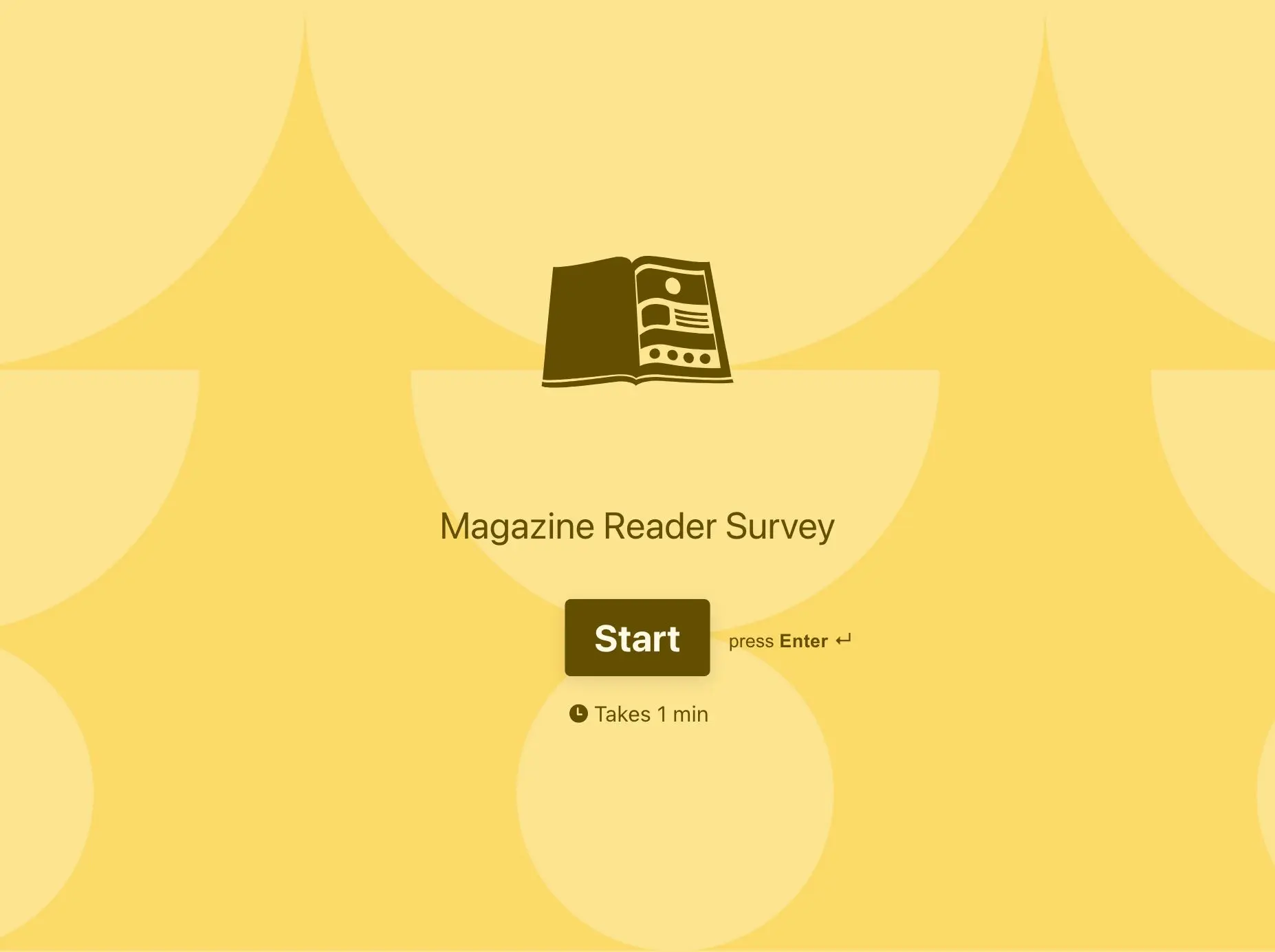 Magazine Reader Survey Template Hero