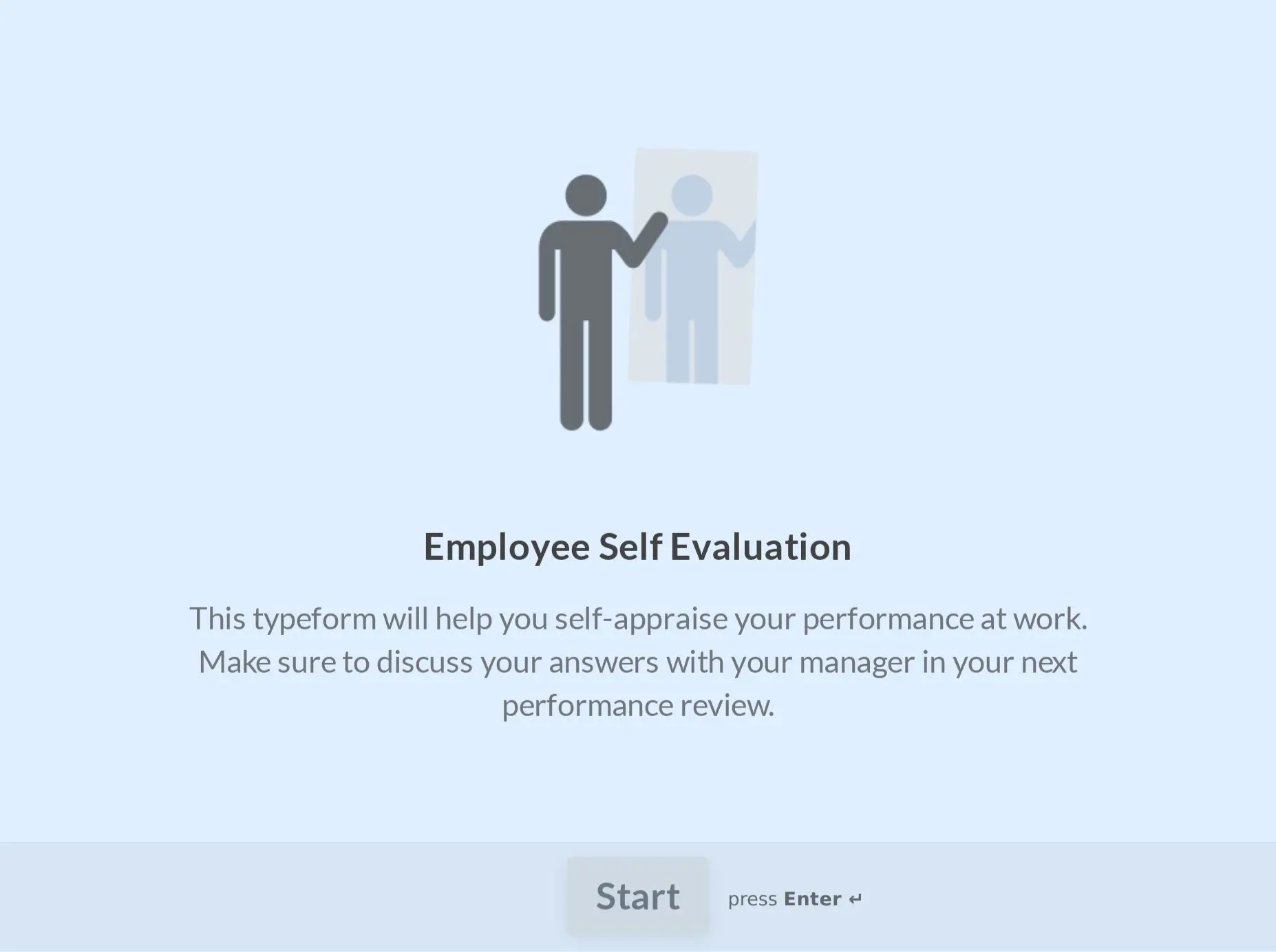 Self Evaluation Form Template Hero