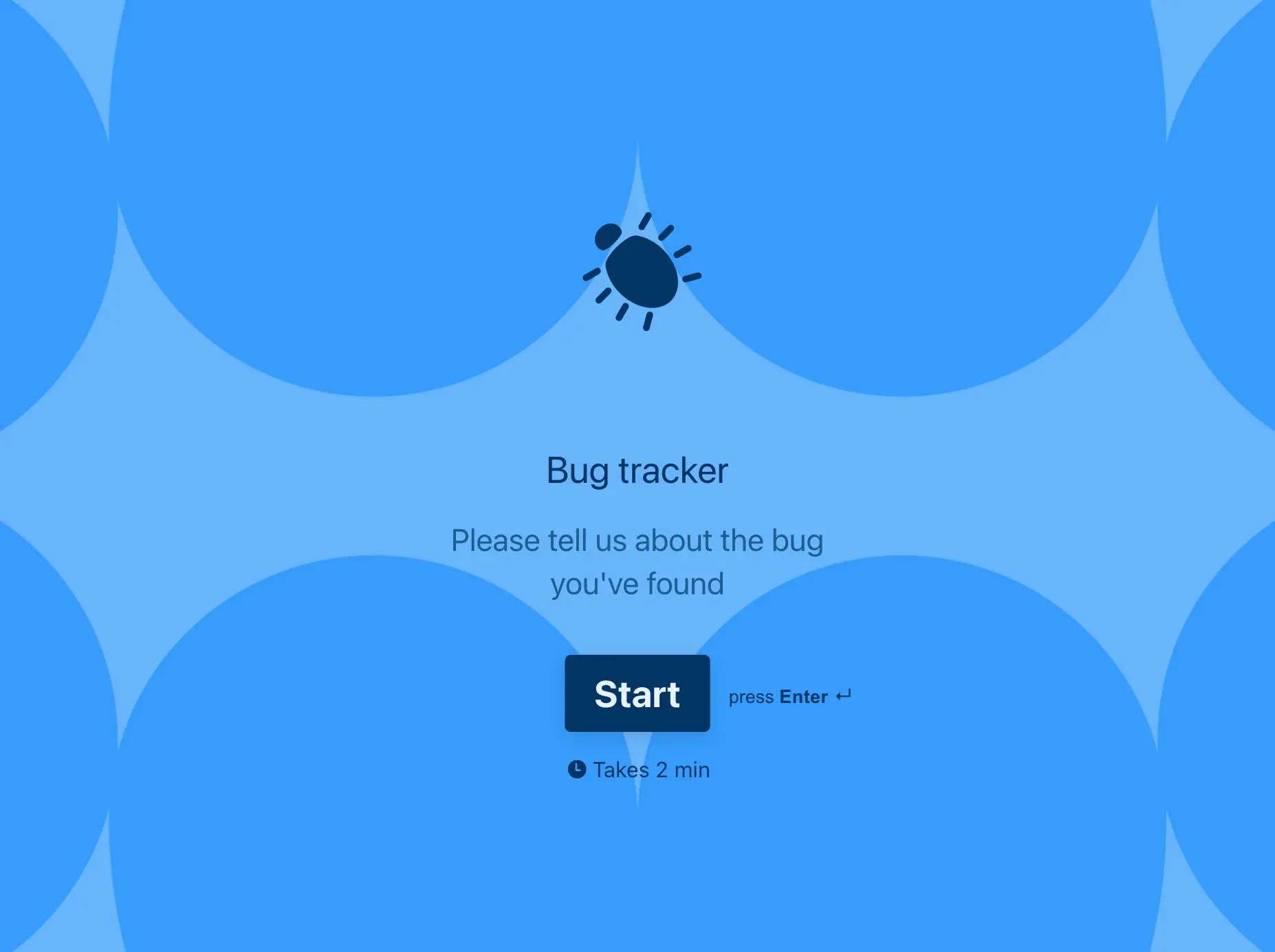 Bug Tracker Form Template Hero