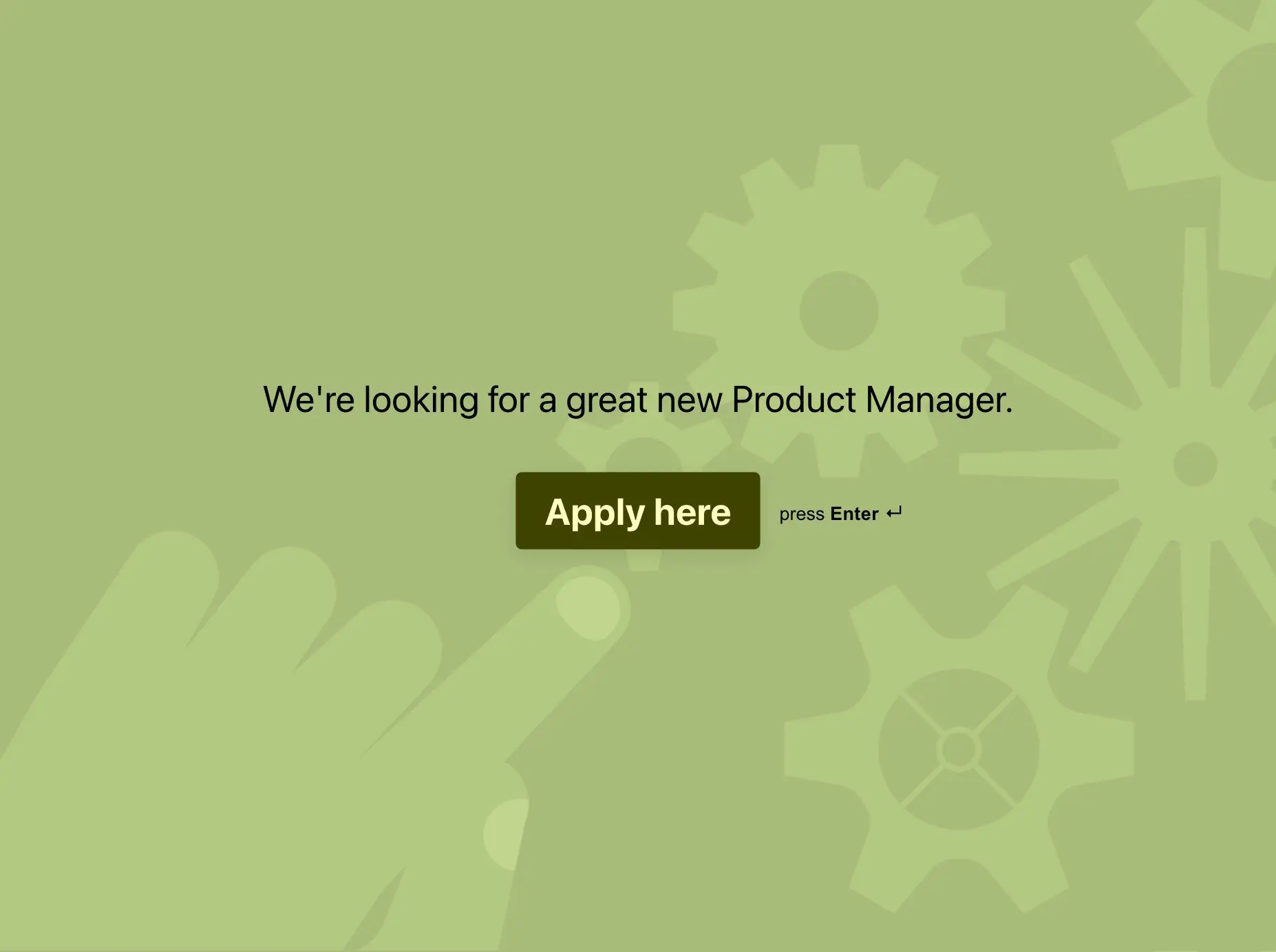 Product Manager Application Form Template Hero