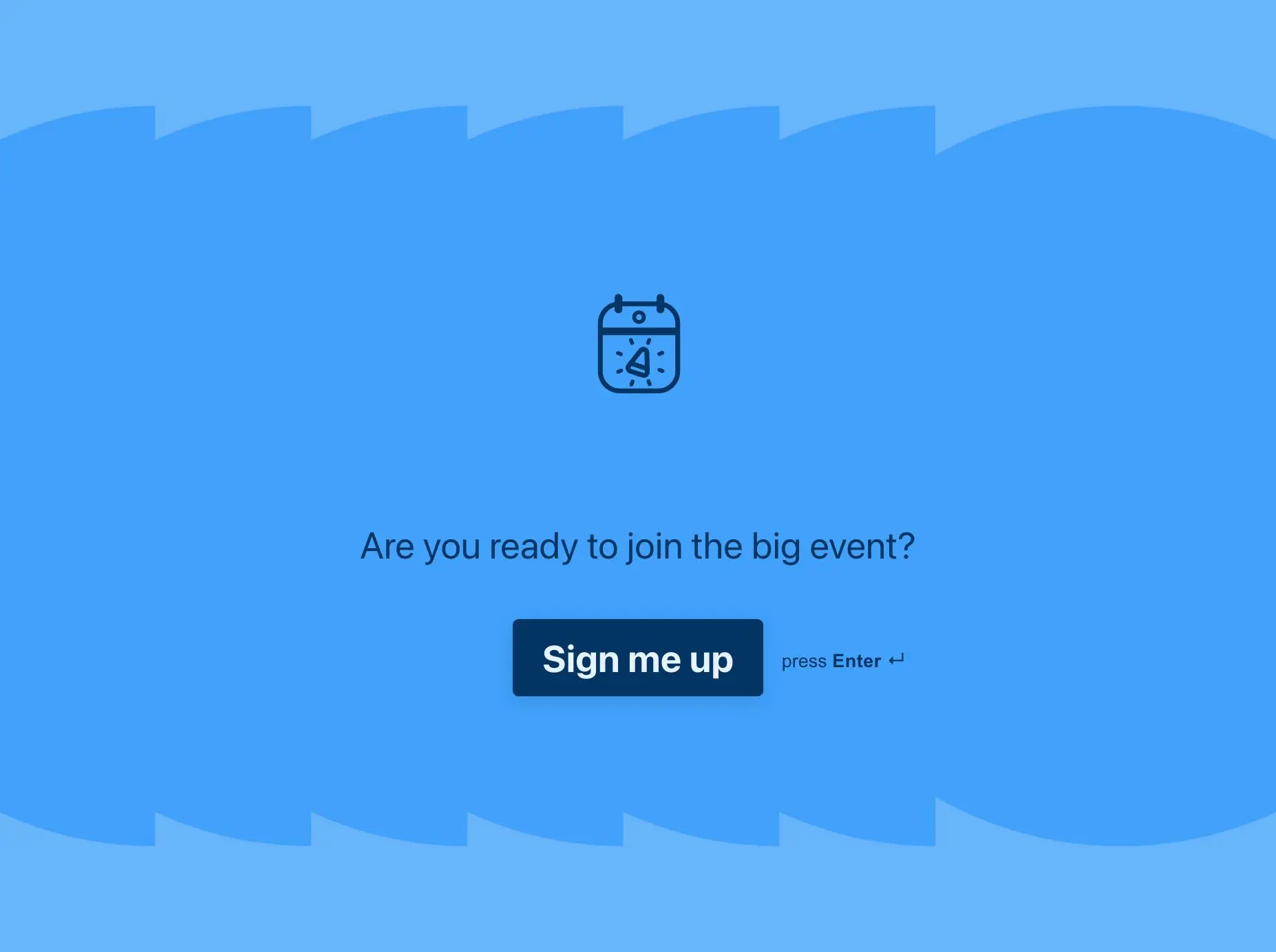 Event Signup Form Template Hero