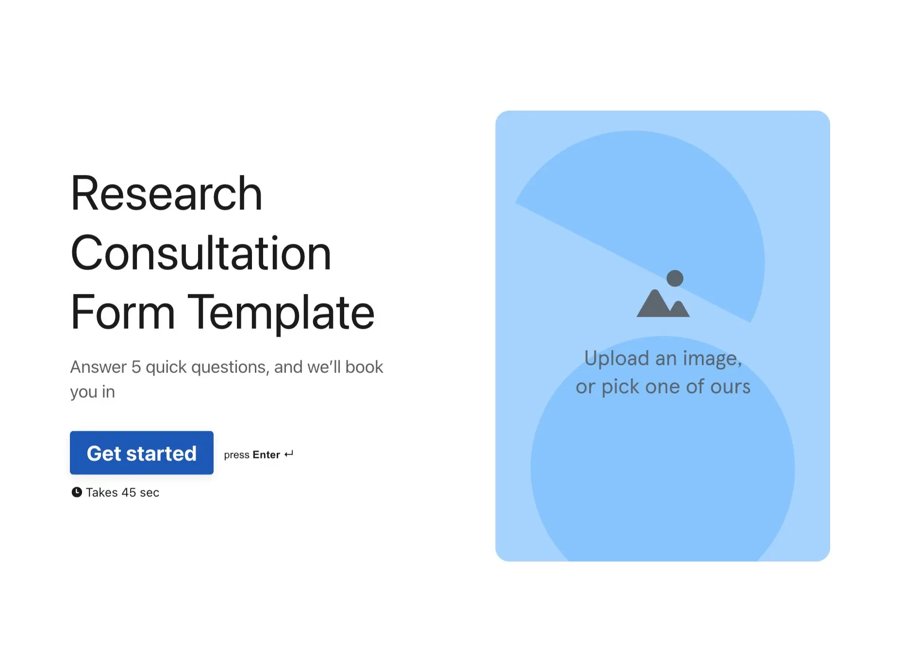Research Consultation Form Template Hero