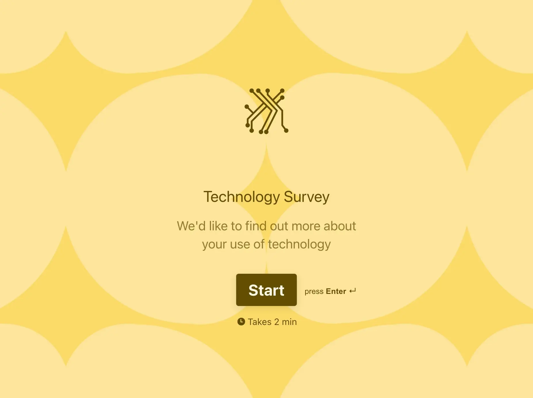 Technology Survey Template Hero