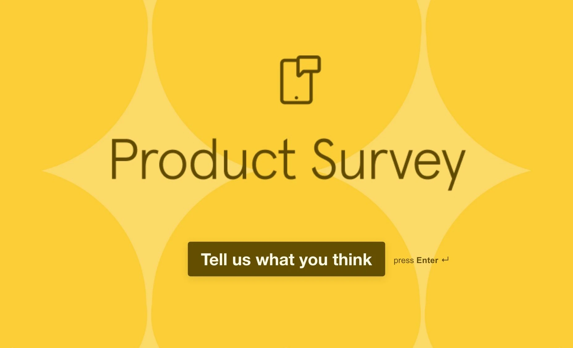 Product Feedback Survey Template Hero