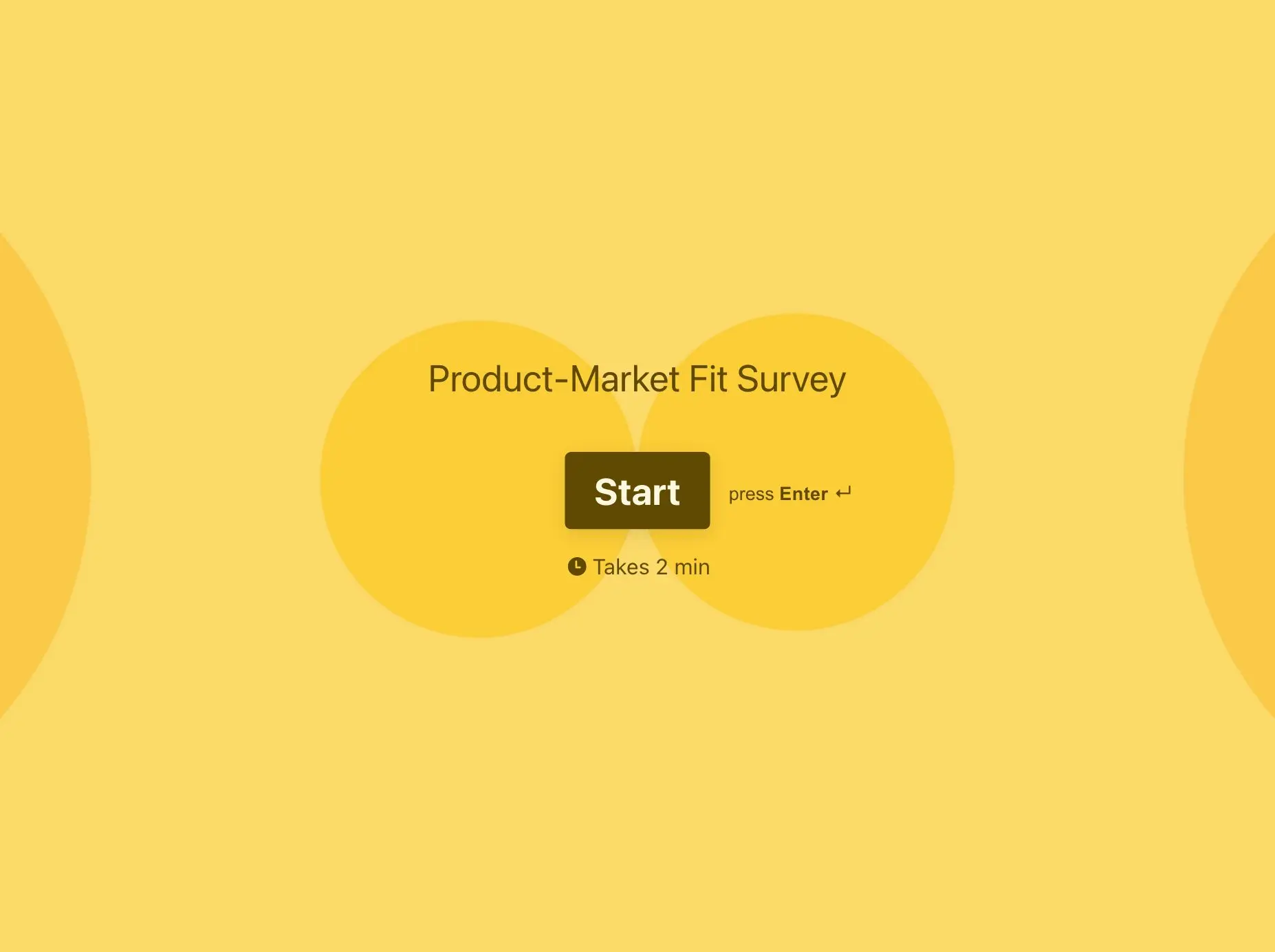 Product-Market Fit Survey Template Hero
