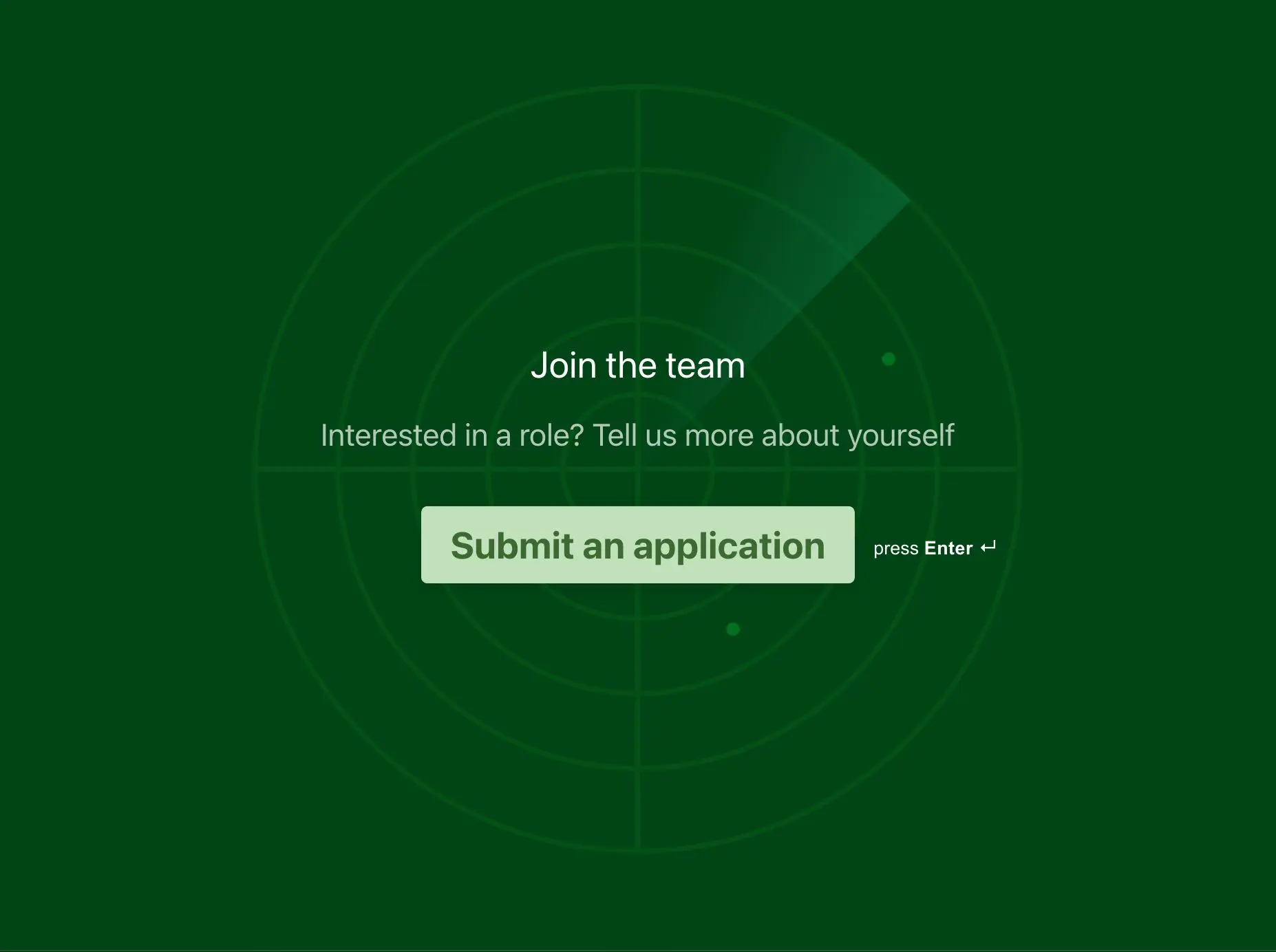 Recruitment Application Form Template Hero