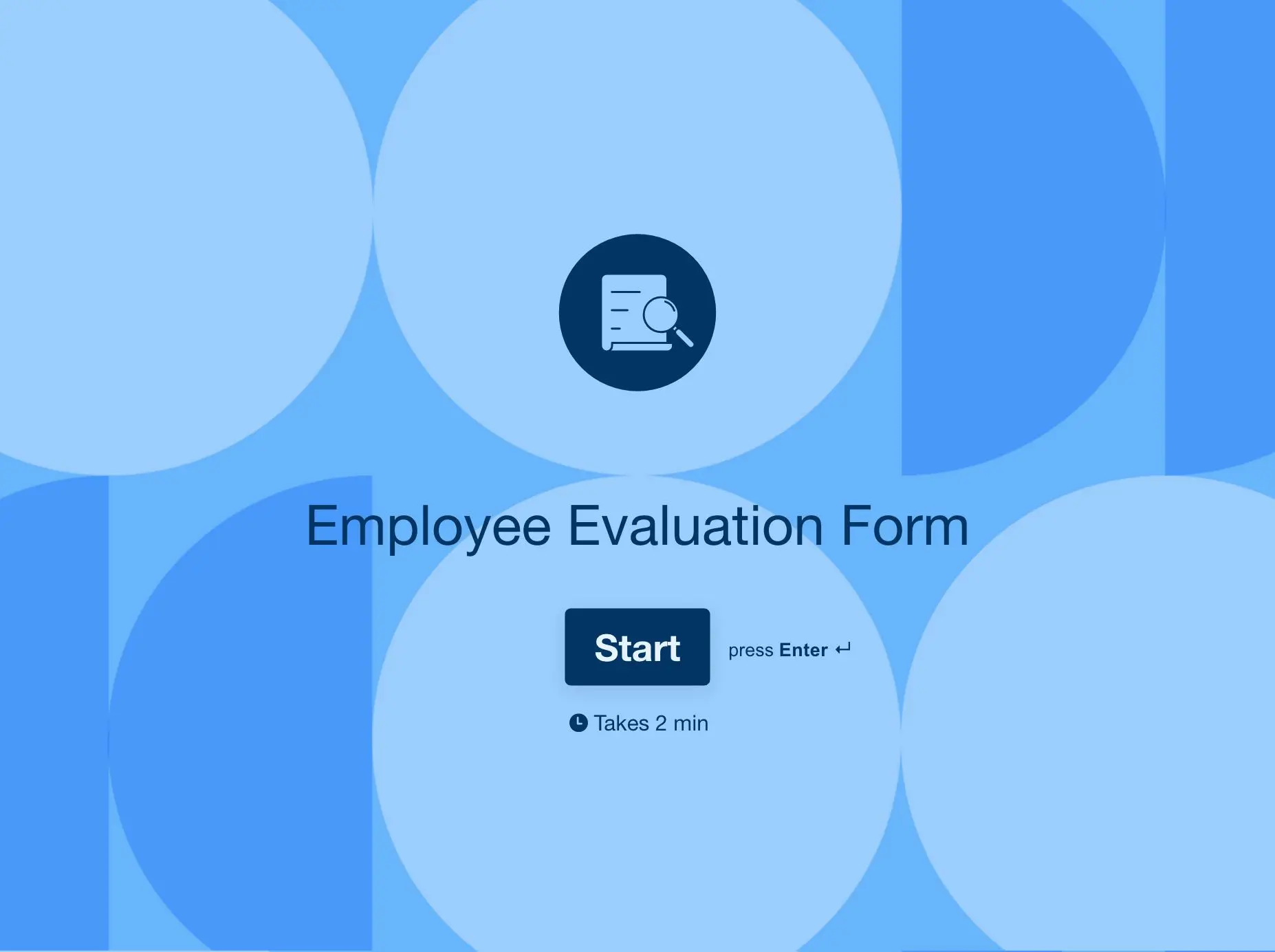 Annual Evaluation Form Template Hero