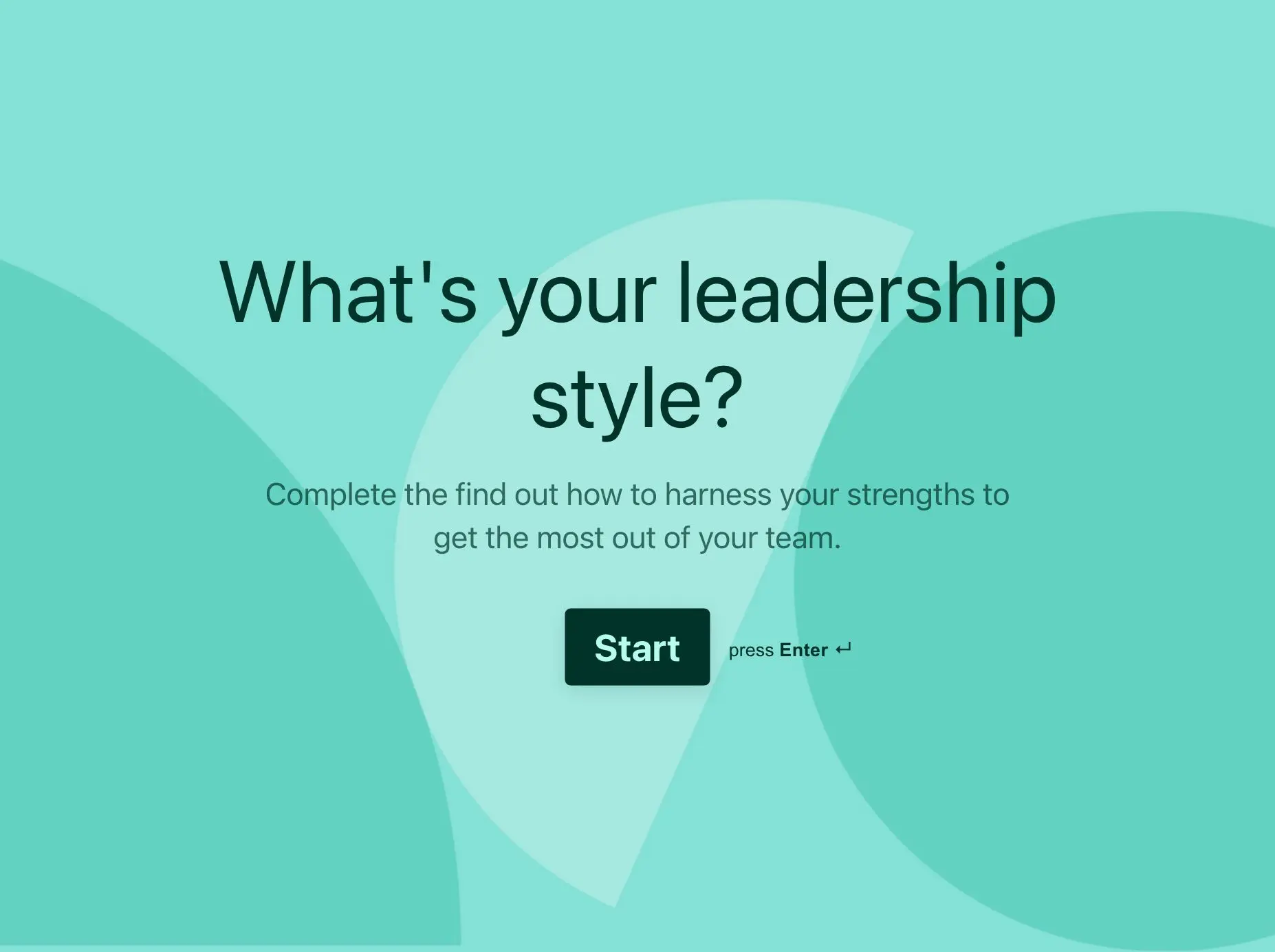 Leadership Style Quiz Template Hero