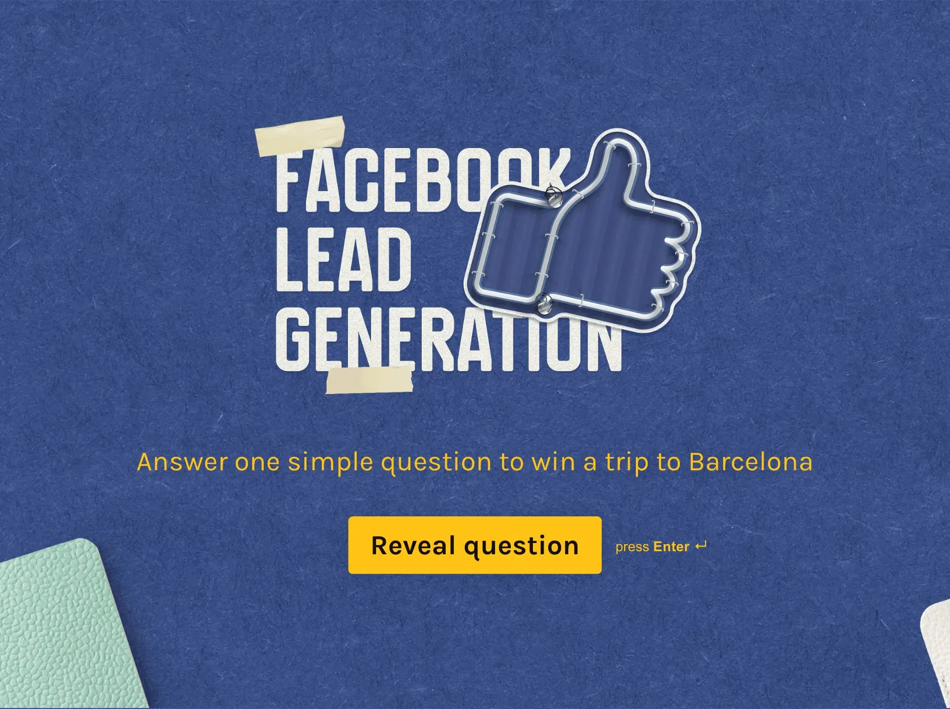 Facebook Lead Generation Template Hero