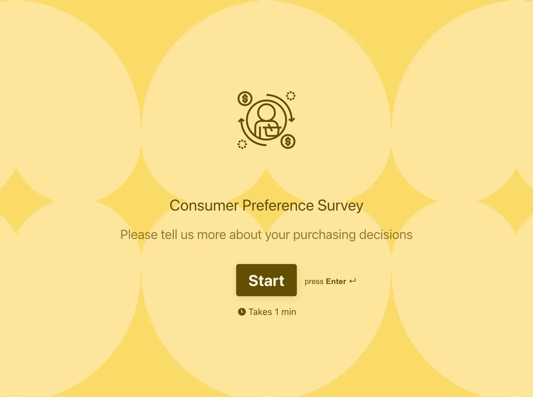 Consumer Preference Survey Template Hero