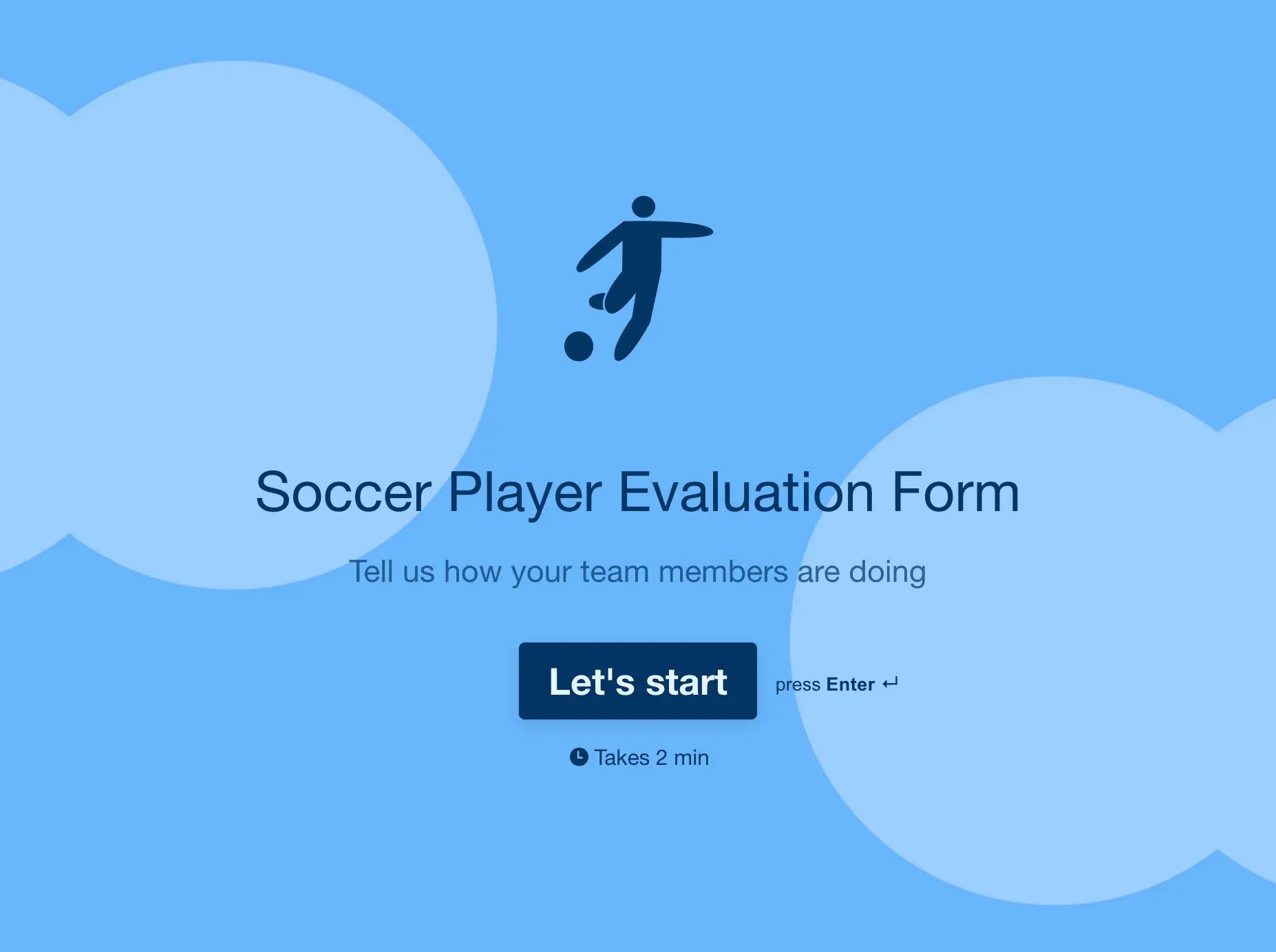Soccer Player Evaluation Form Template Hero