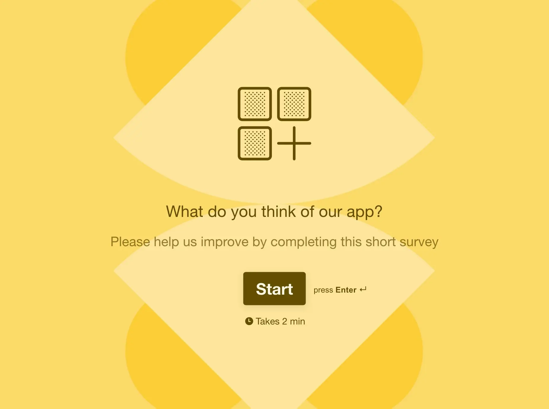 Mobile App Survey Template Hero