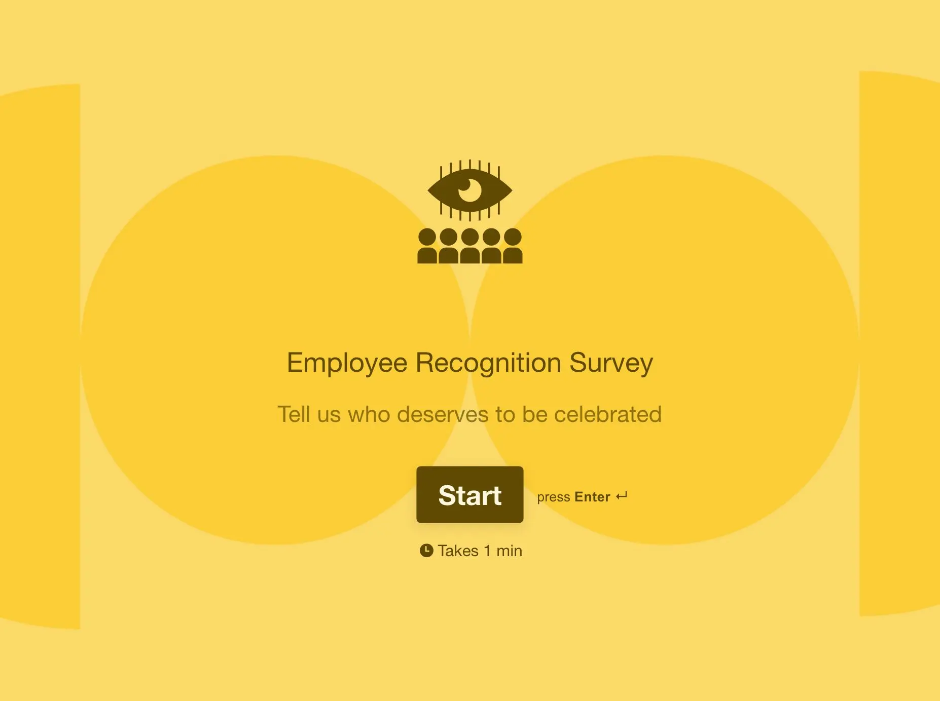 Employee Recognition Survey Template Hero