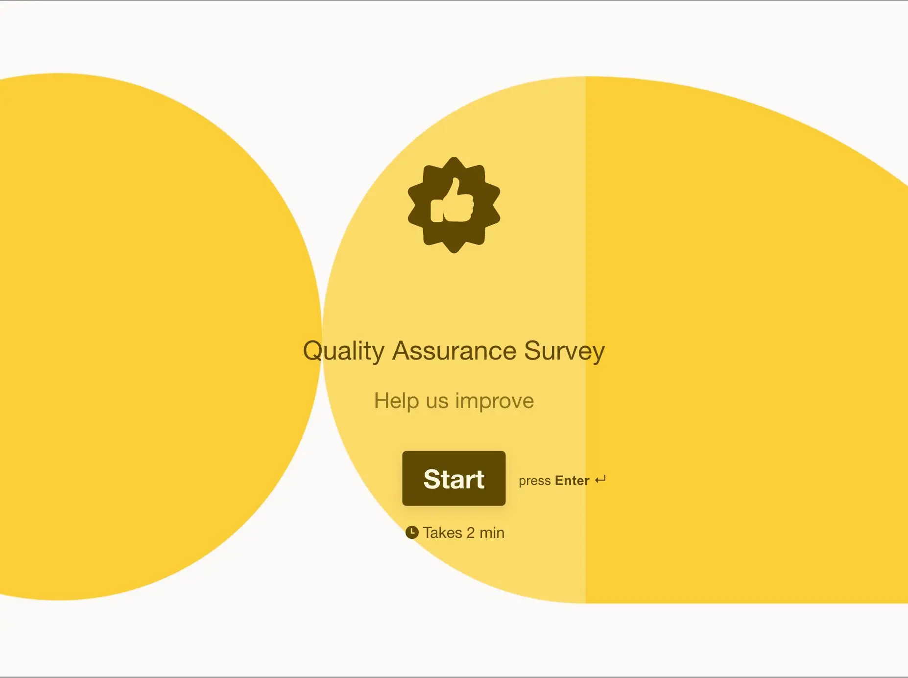 Quality Assurance Survey Template Hero