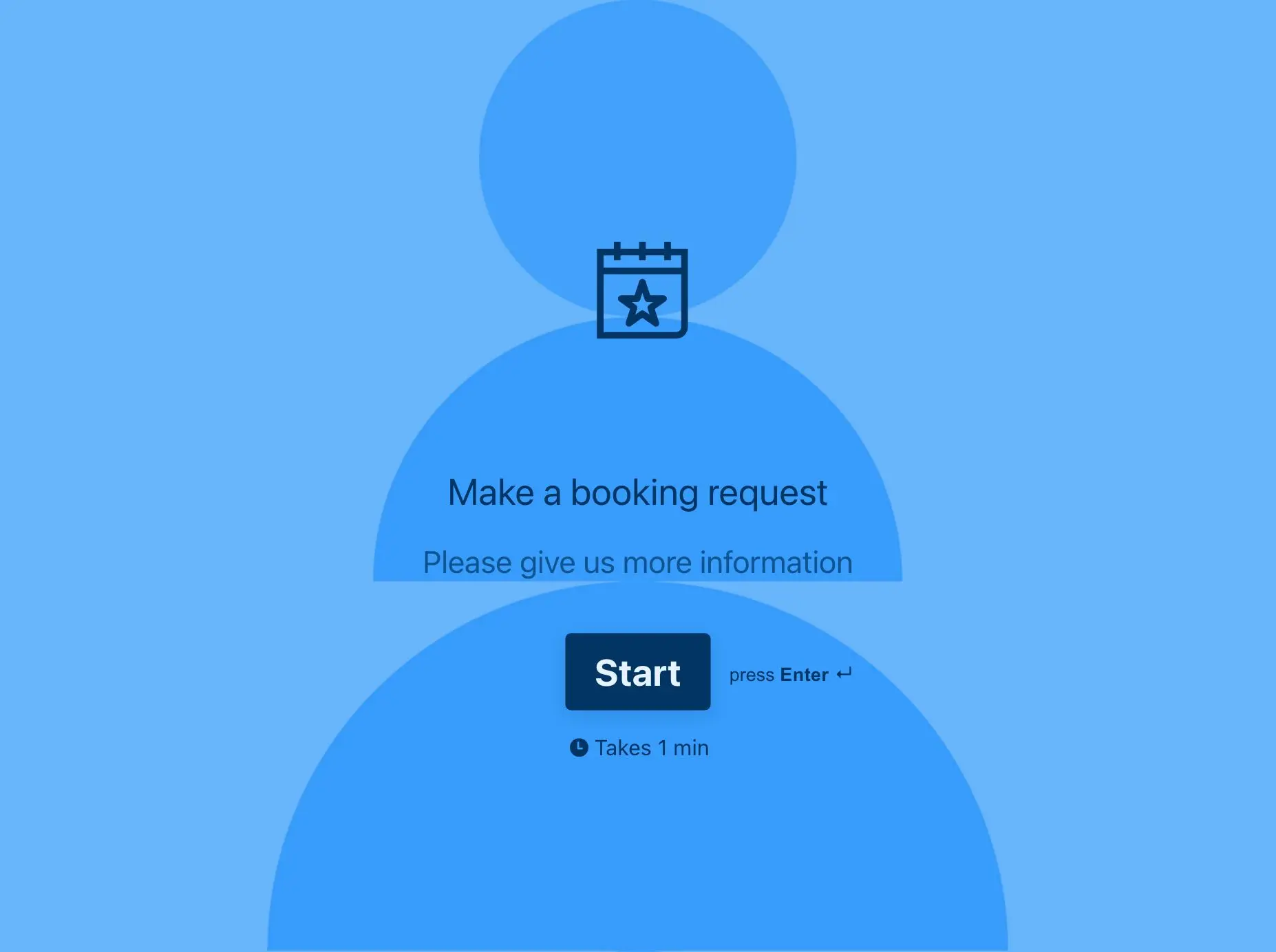 Booking Request Form Template Hero