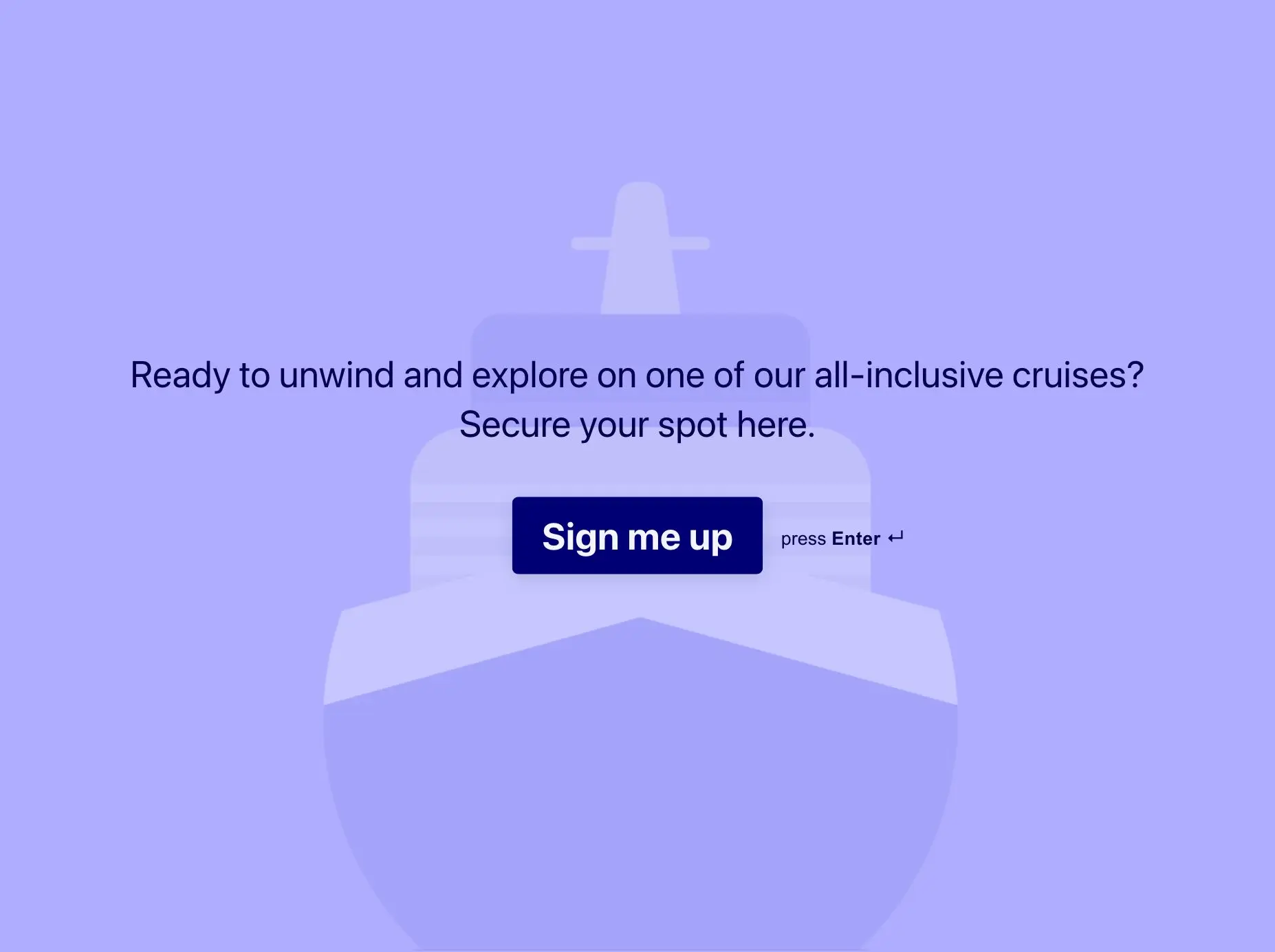 Cruise Registration Form Template Hero