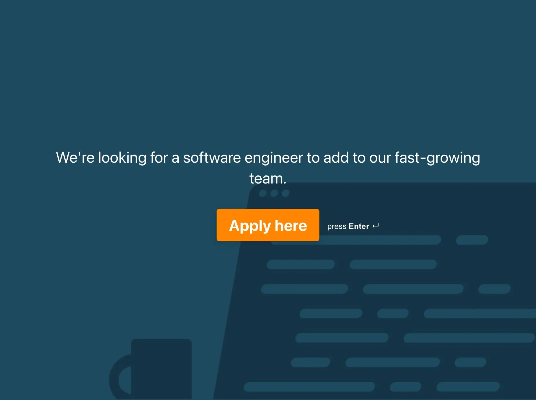 Software Engineer Job Application Form Template  Hero