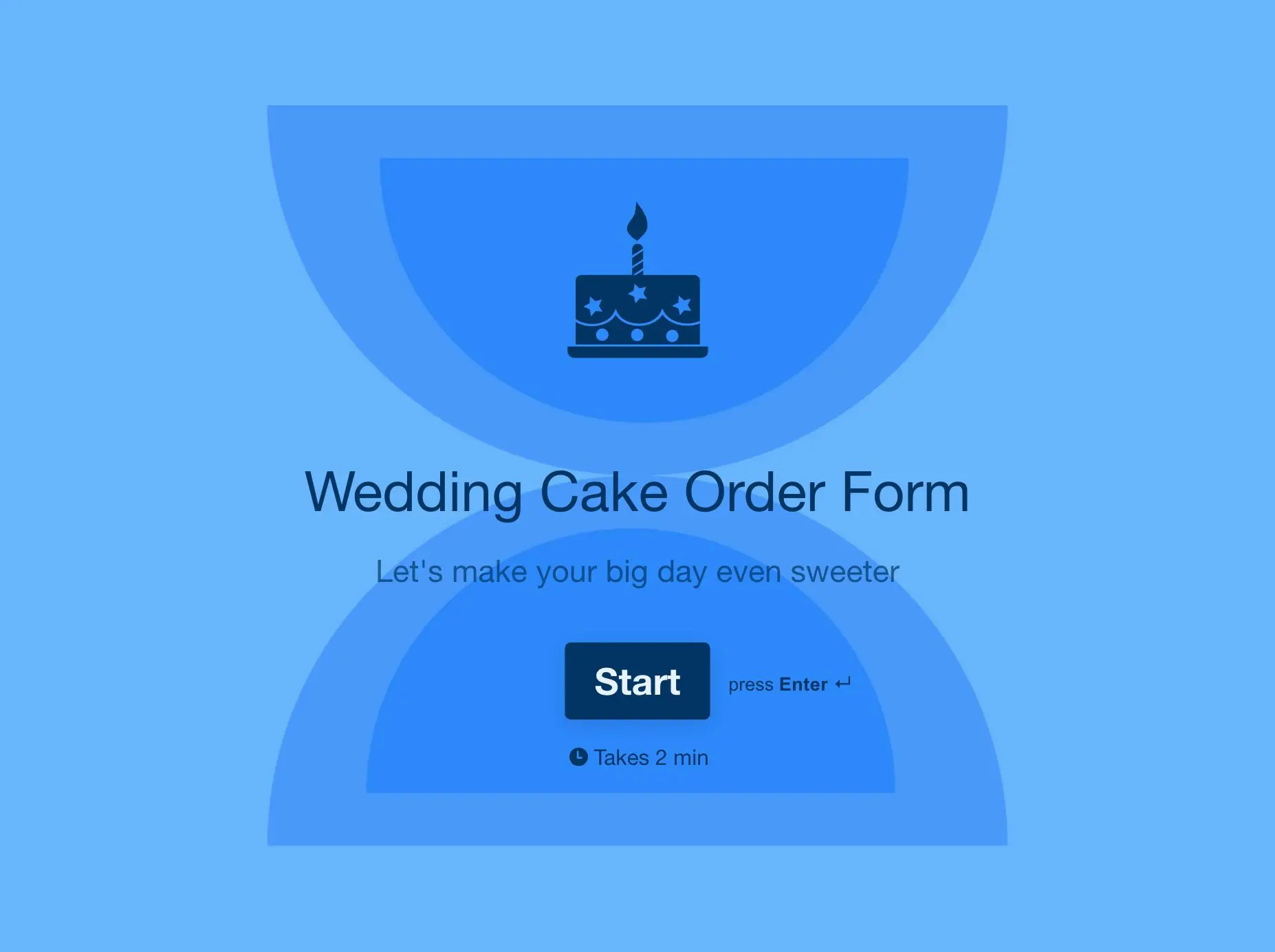 Wedding Cake Order Form Template Hero