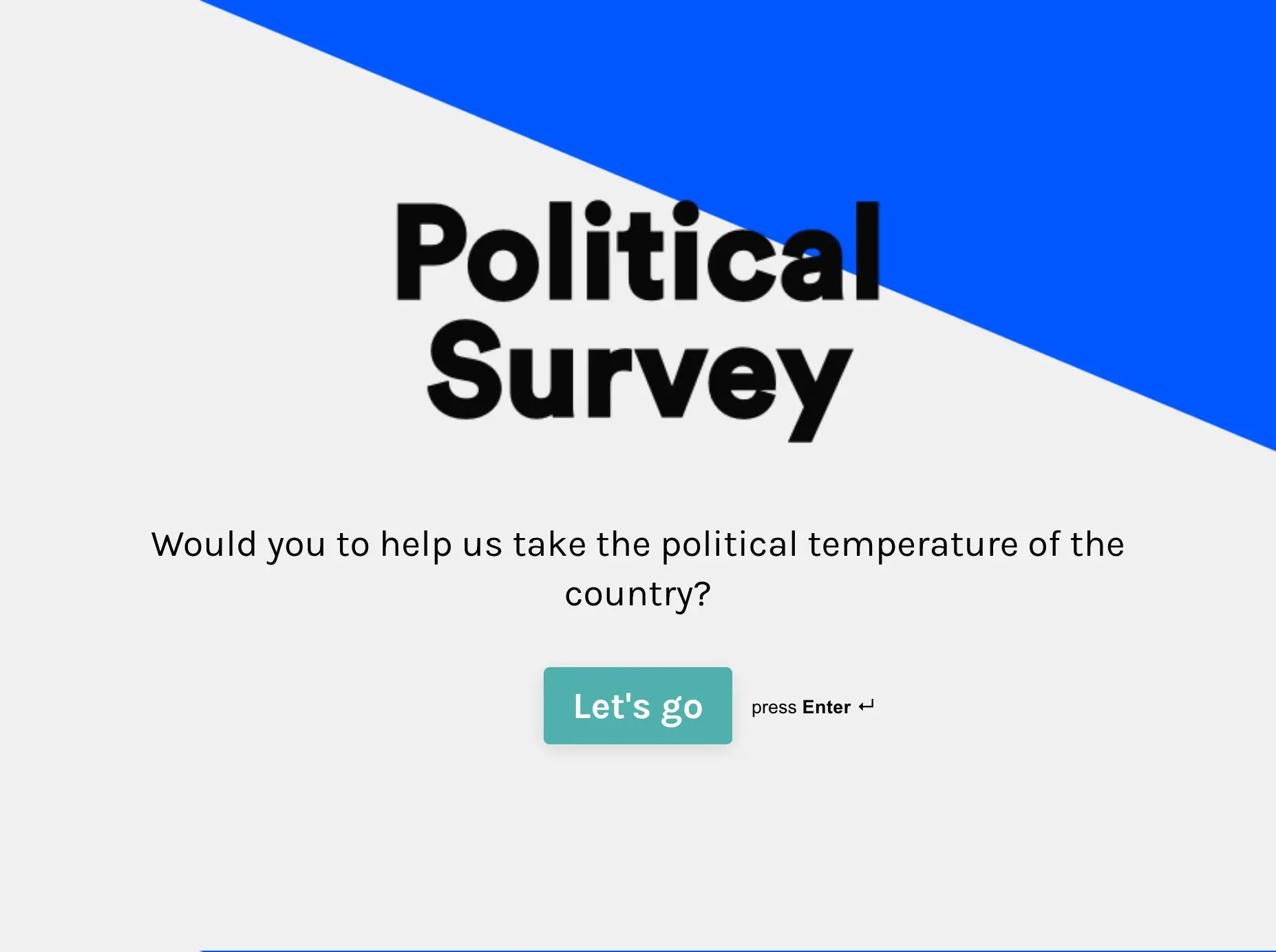 Political Survey Template Hero