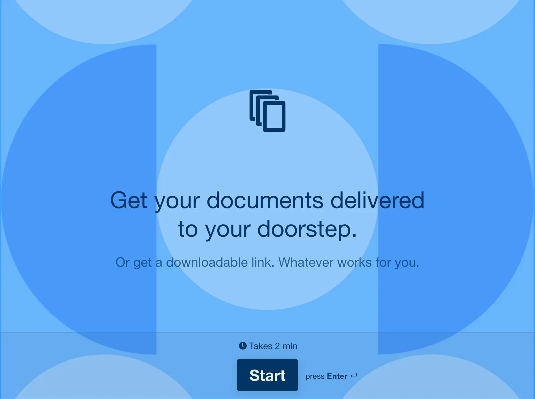 Document Delivery Form Template  Hero