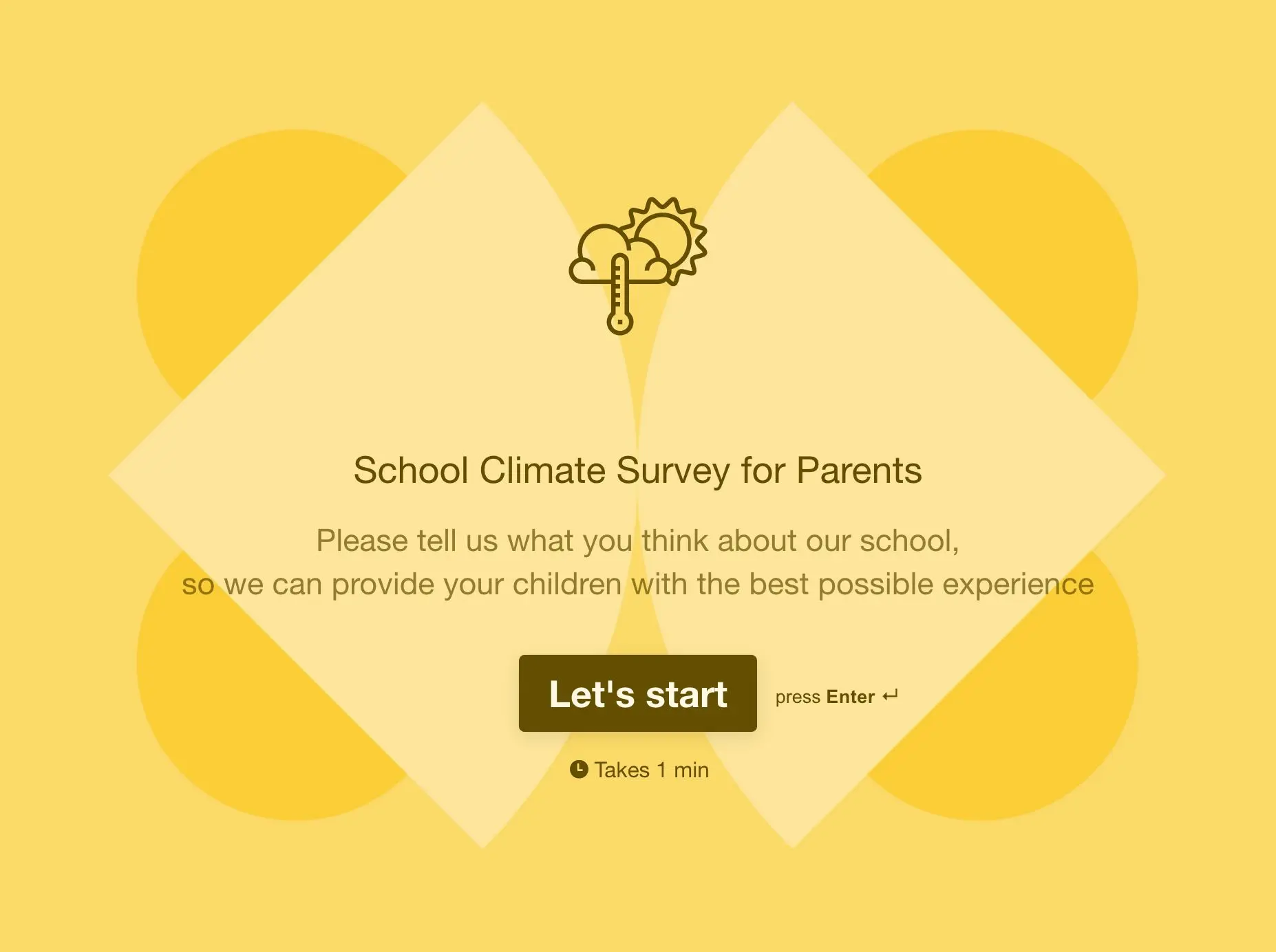 School Climate Survey Template Hero