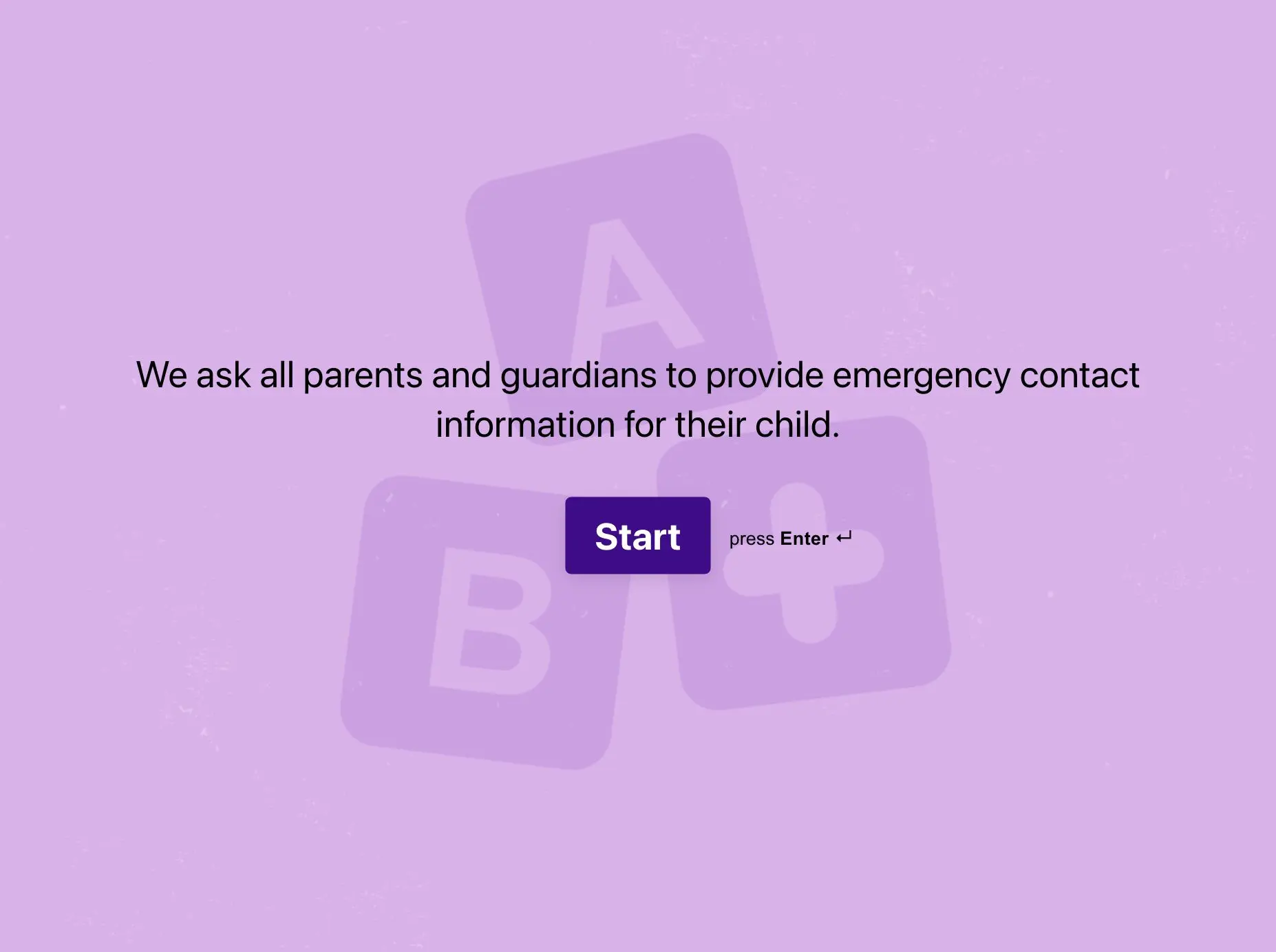 Daycare Emergency Contact Form Template Hero