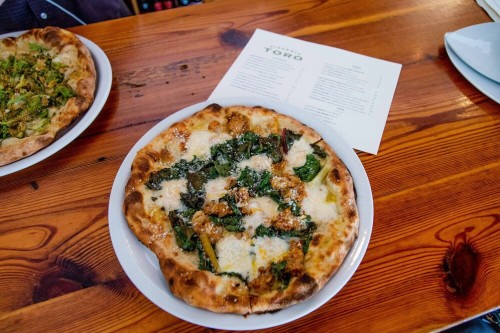 Pizzeria Toro has the best pizza you'll find in Durham.