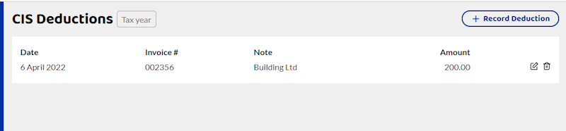 CIS deduction has been added.