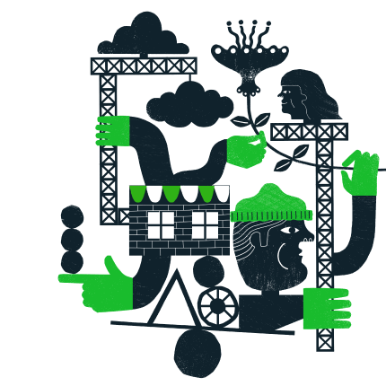 Mailchimp Open Commerce Illustration