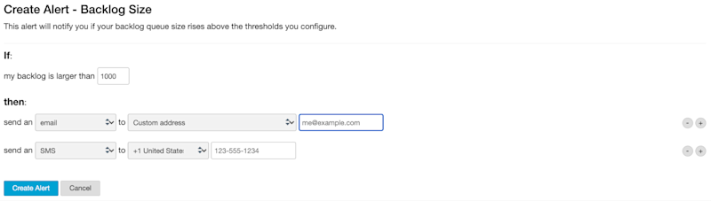 Create a Transactional alert