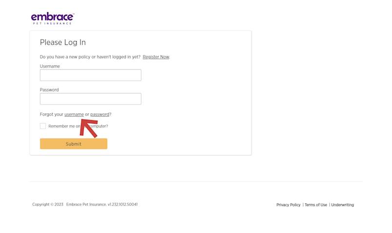 Retrieve your username by selecting forgot your username, you will then be provided an email with your username and a link to log in.