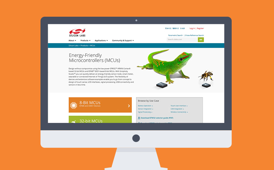 Springbox Enterprise CMS Silicon Labs Microcontrollers Desktop
