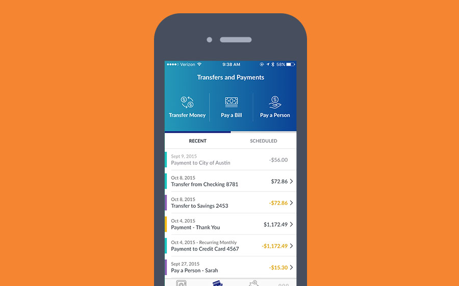 Springbox Mobile App Kony Transfers Payments