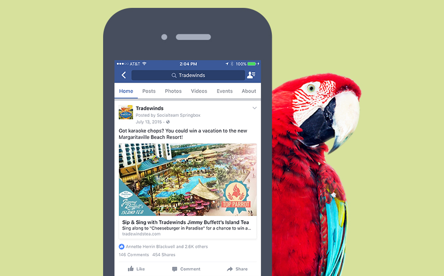 Springbox Social Content Creation Tradewinds Tea Facebook
