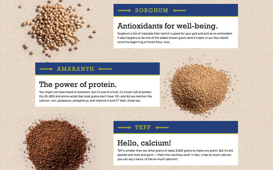 Springbox CPG Websites Smart Flour Antioxidants Protein Calcium
