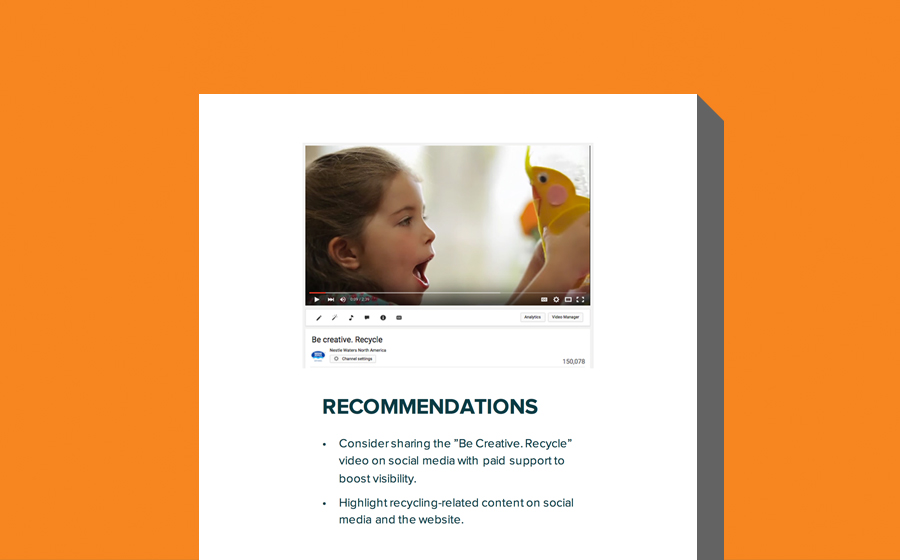 Springbox Social Analytics Reporting Nestle Recommendations