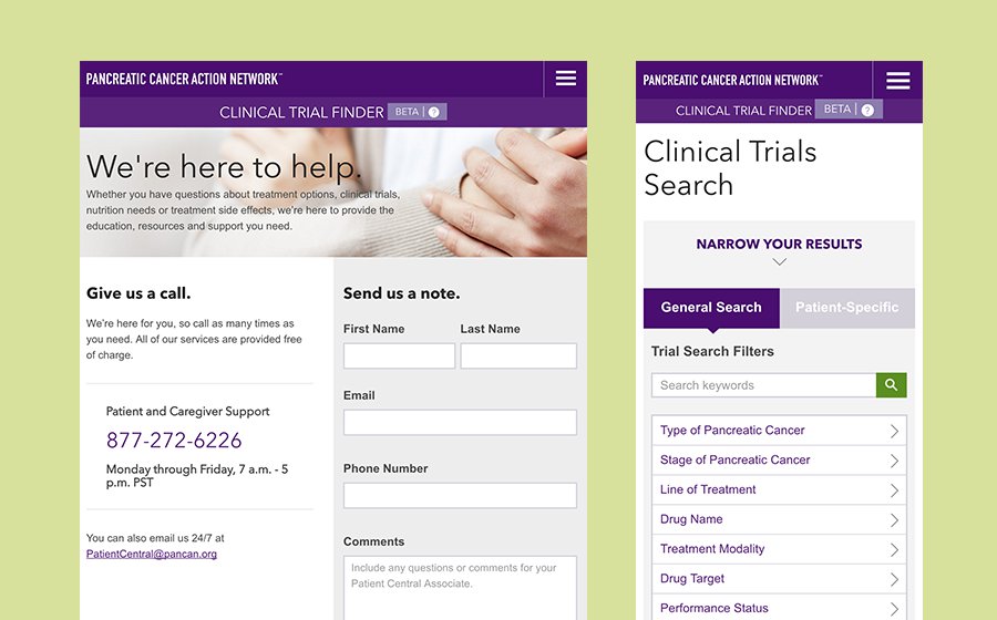 Springbox Pancreatic Action Network Clinical Trial Finder Contact General Search